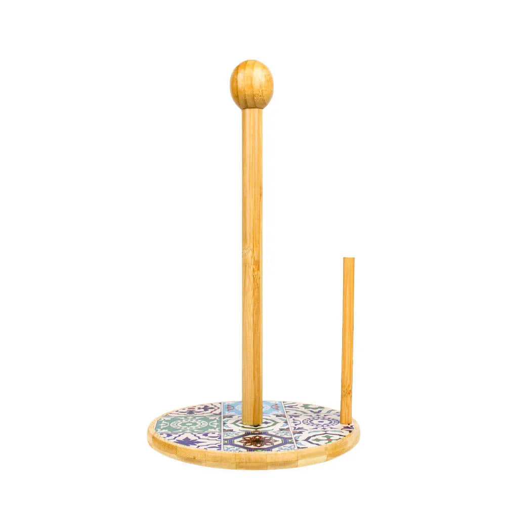Artistic Wooden Tissue Roll Holder Stand Secondary image
