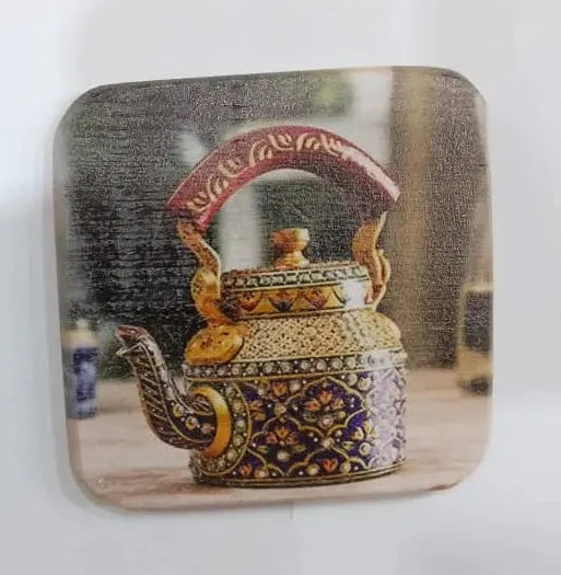 Artistic Wooden Tray – Traditional Kettle & Whirling Design Price In Pakistan Main image