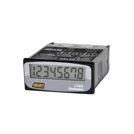 Autonics LE8N-BF Compact 8-Digit LCD Digital Timer (Indicator Only)