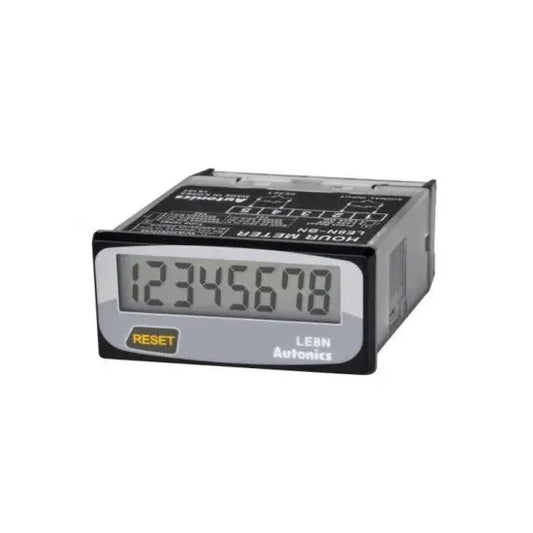 Autonics LE8N-BF Compact 8-Digit LCD Digital Timer (Indicator Only)