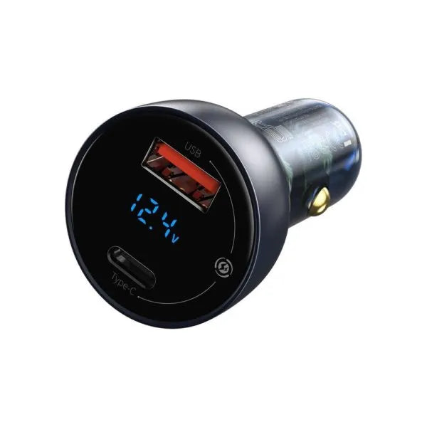 Baseus 65w Digital Display QC+PPS Dual Quick Car Charger Secondary image