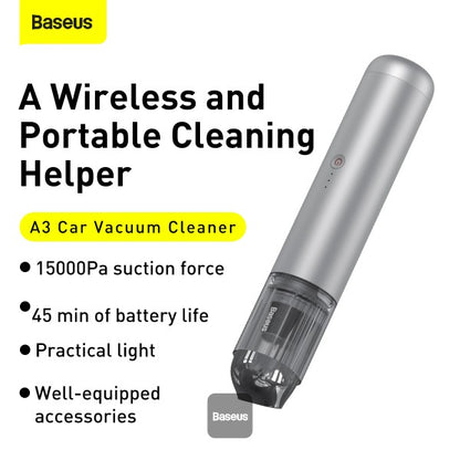 Baseus Car Vacuum Cleaner Silver Price in Pakistan