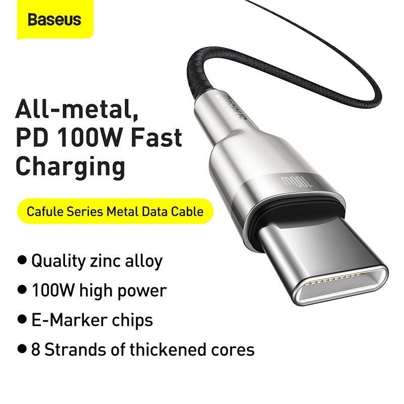Baseus Cafule Fast Charging Data Cable Black Price in Pakistan