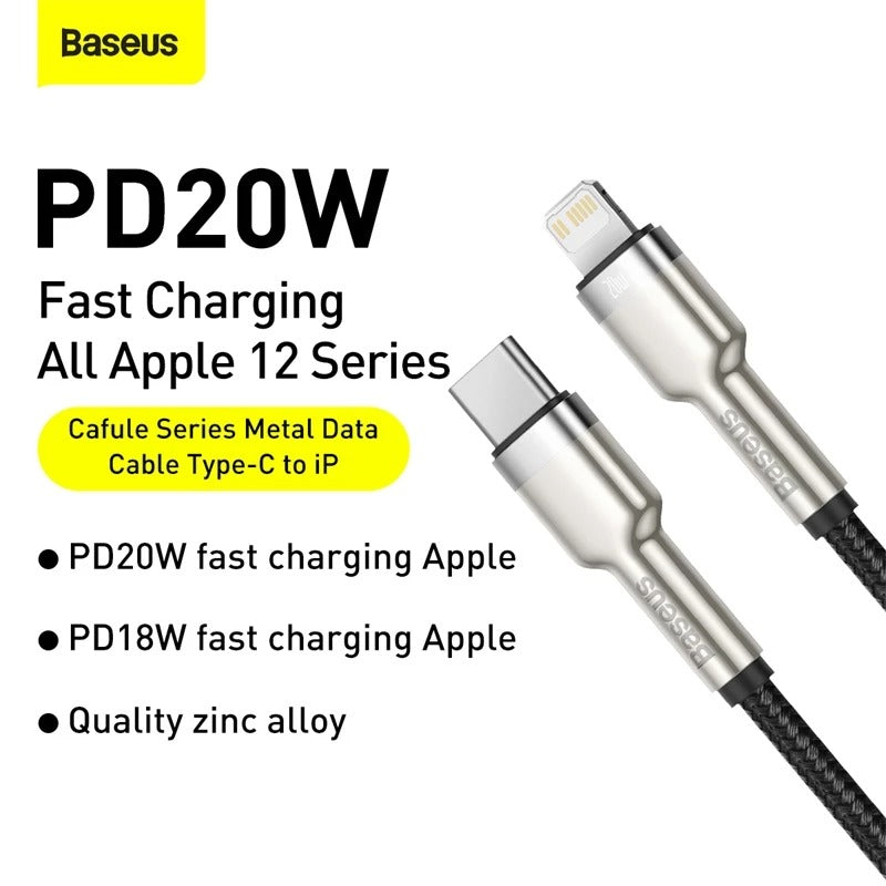 Baseus Cafule Fast Charging Data Cable Black Price in Pakistan 
