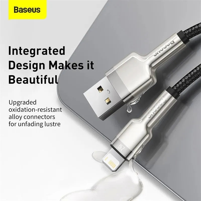 Baseus Cafule Metal Data Cable USB to iPhone 2.4A Secondary image