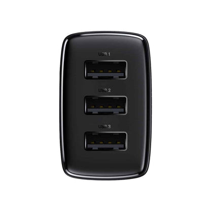 Baseus Compact Charger 3U Black Price in Pakistan 