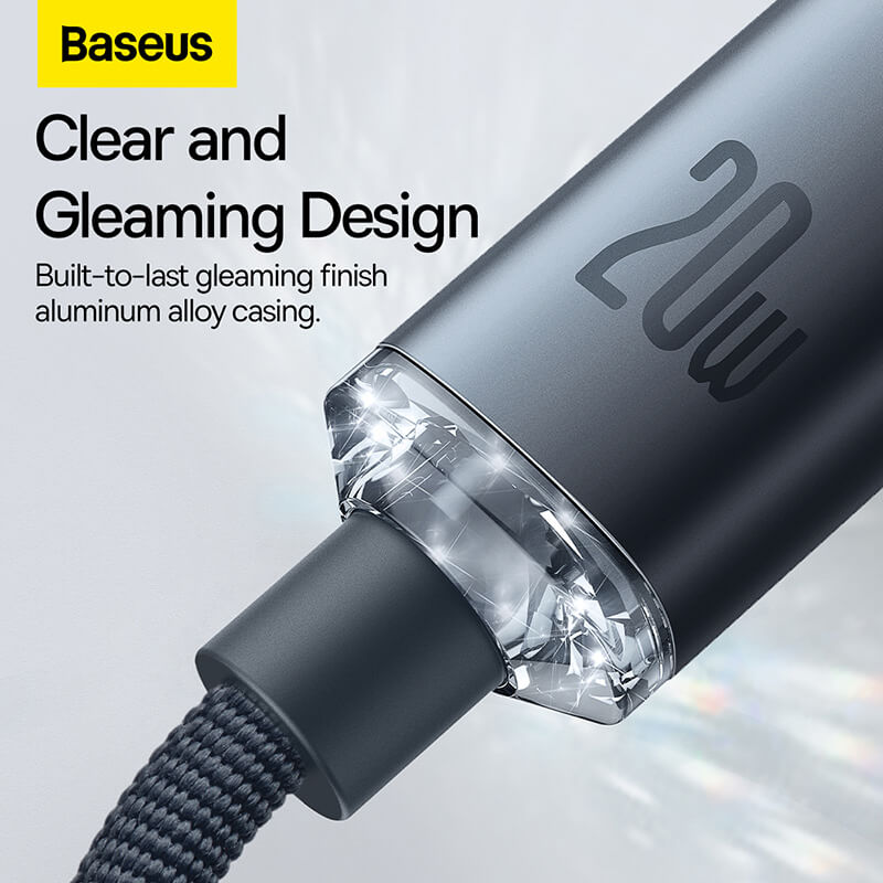 Baseus Crystal Shine Fast Charging Data Cable Black Price in Pakistan