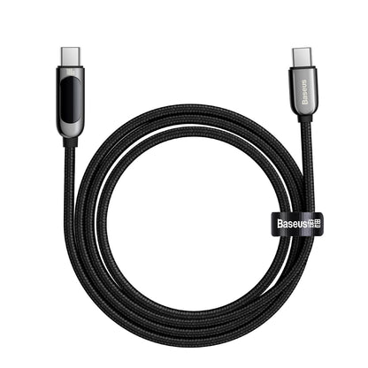 Baseus Display Fast Charging Data Cable Black Price in Pakistan