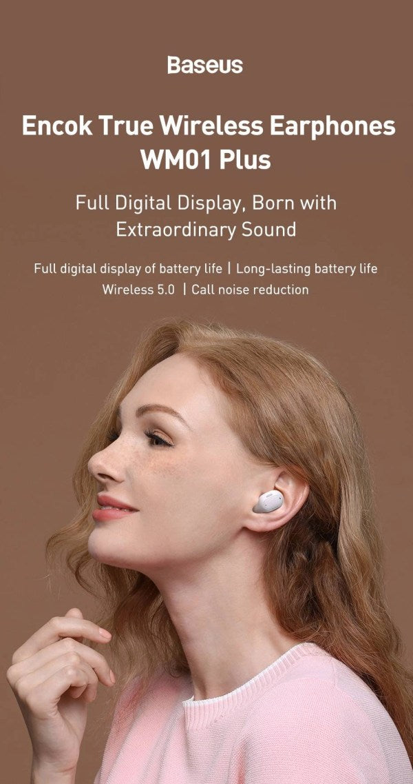 Baseus Encok Wireless Earphone White Price in Pakistan