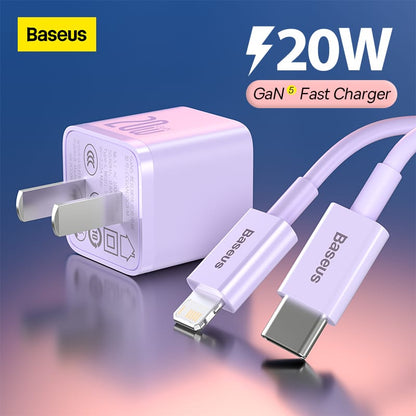 Baseus GaN5 Fast Charger mini Purple Price in Pakistan 