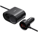 Baseus High Efficiency Pro 1-for-2 Car Cigarette Lighter 30W