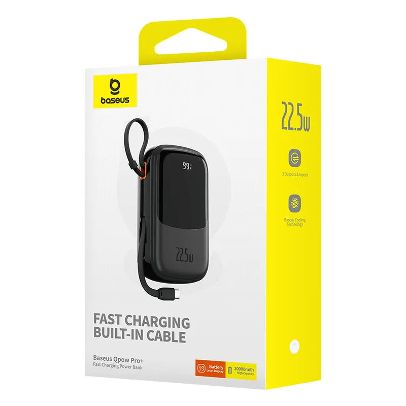 Baseus Qpow Pro+ 22.5W Power Bank 20000mAh Price in Pakistan Main image