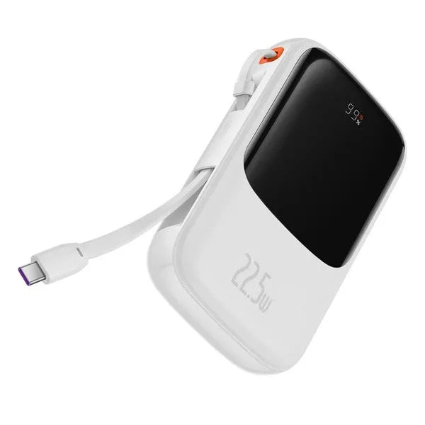 Baseus Qpow Pro Digital Display Fast Charge Power Bank 10000mAh 22.5W Type-C Edition White Secondary image
