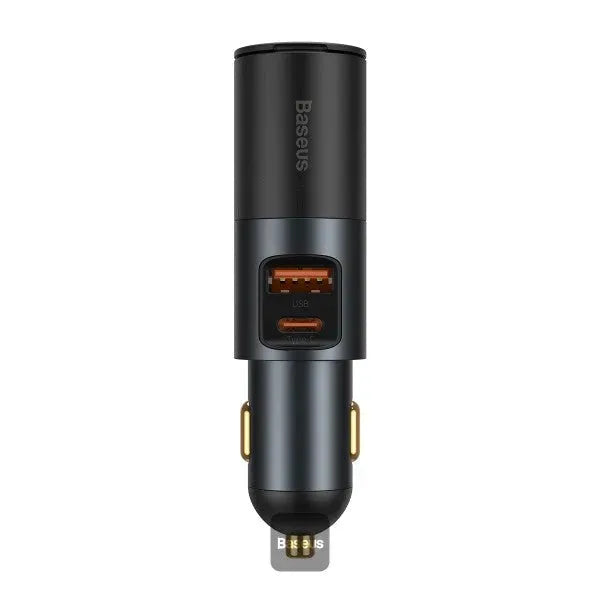 Fast Car Charger Cigarette Lighter Expansion Grey Price in Pakistan