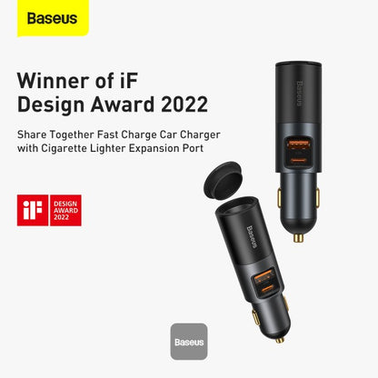 Baseus Fast Car Charger Cigarette Lighter Expansion Price in Pakistan