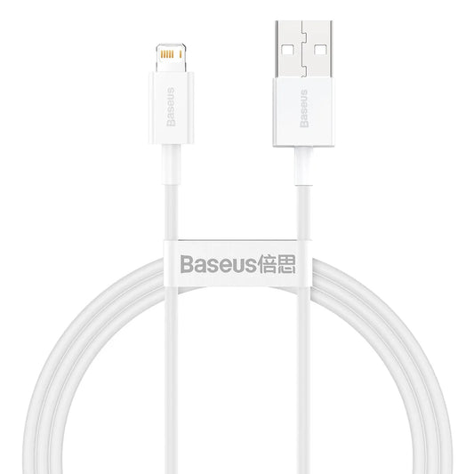 Baseus Superior Charging Data Cable USB to iP White Price in Pakistan 