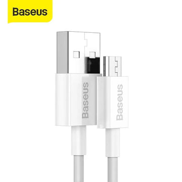 Baseus Superior Charging Data Cable USB+Micro White Price in Pakistan