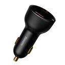 Baseus Superme Digital Display PPS Dual Quick Charger Car Charger Black