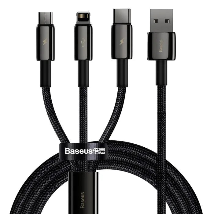 Tungsten Gold 3 in 1 Charging Data Cable Price in Pakistan Main image