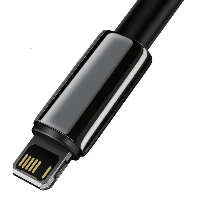 Baseus Tungsten Gold Fast Charging Data Cable USB to iP 2.4A Black Secondary image