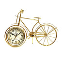 Bicycle Gold Table Clock