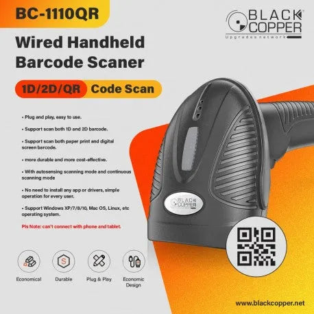 Black Copper BC-1110QR 2D Barcode Scanner Price in Pakistan