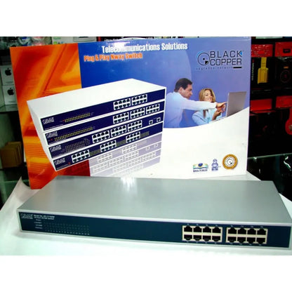 Black Copper 16 Port Switch Price in Pakistan 