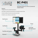 Black Copper BC-P401 Heavy-Duty Tablet Stand