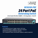 Black Copper BC1024D-POE 24 Ports PoE Network Switch