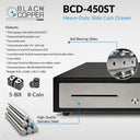 Black Copper BCD-450ST Slide Cash Drawer