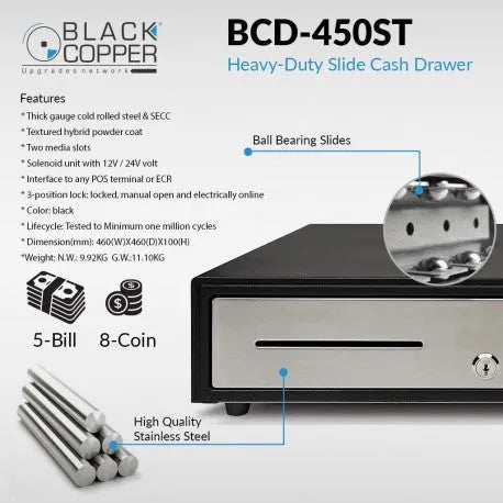 Black Copper BCD-450ST Cash Drawer Price in Pakistan