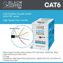 Black Copper BCMXC6DJ Cat-6 Solid Network Cable