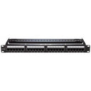 Black Copper Cat6 STP 24-Port Patch Panel