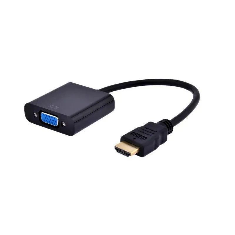 Black Copper HDMI to VGA Female Adapter Price in Pakistan