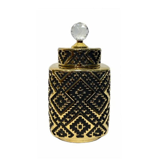 Black Glamour Ceramic Vase Small Price in Pakistan