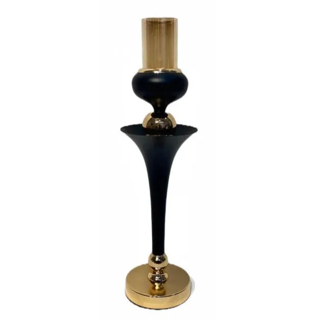 Black & Gold Candle Holder Price in Pakistan Main image