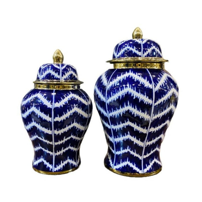 Blue Bliss Ceramic Vase Set Of 2 Price in Pakistan