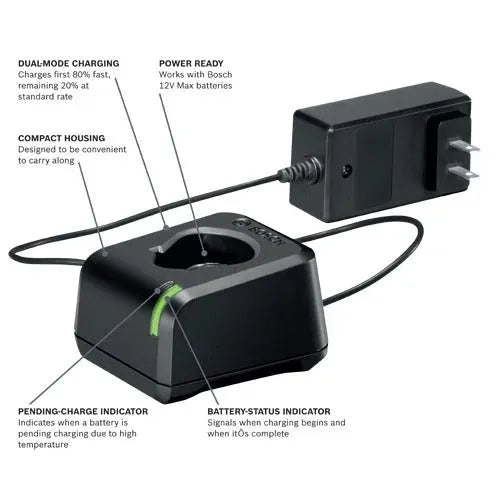 Bosch 12V 2.0Ah Battery and 12V Charger Starter Kit