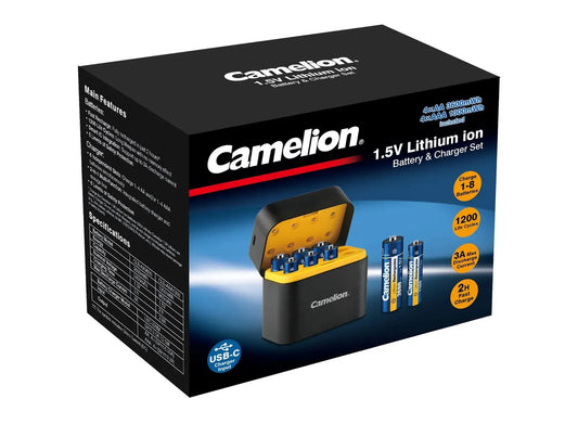 Camelion 1.5V lithium 4XAA 4xAAA battery & charger set Price In Pakistan