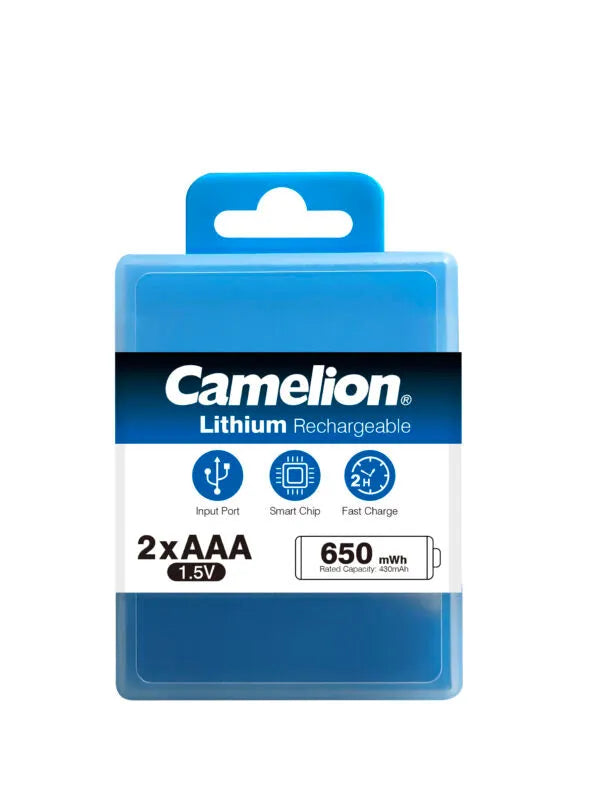 Camelion AAA2 Rechargeable Lithium Battery 650 mWh Secondary image