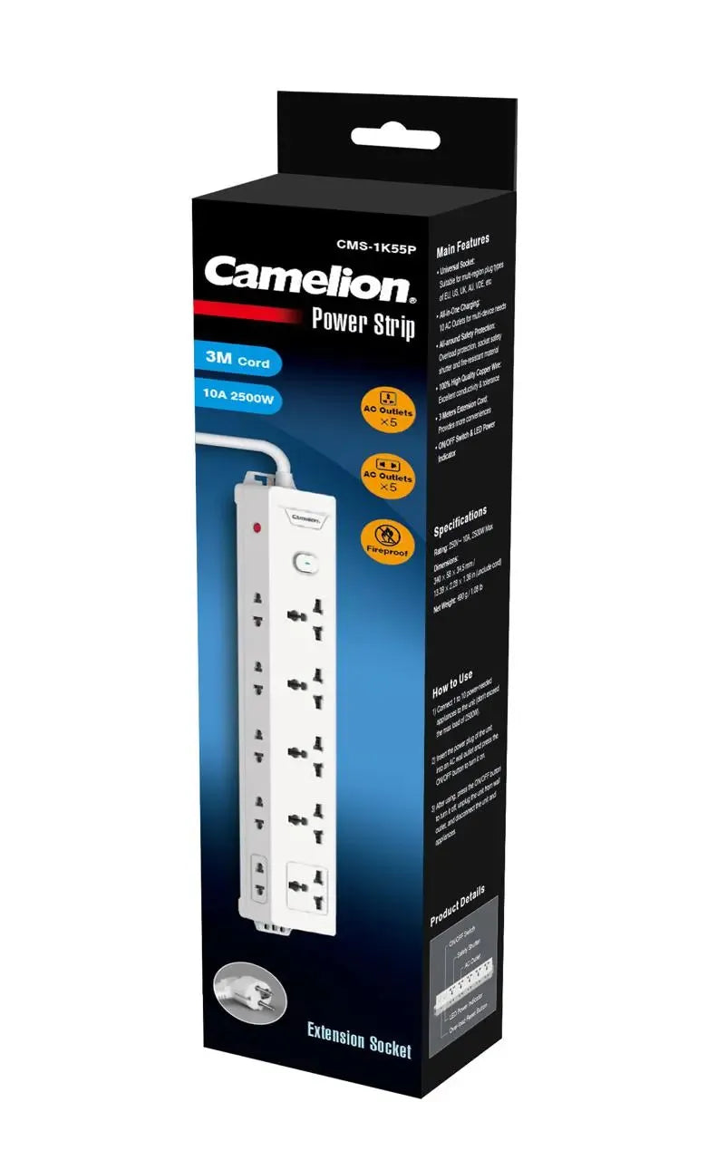Camelion CMS-1K55P Power Strip Extension Wire Price in Pakistan