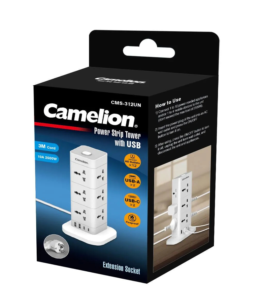 Camelion CMS-312 Power Strip Extension Wire with USB Price In Pakistan