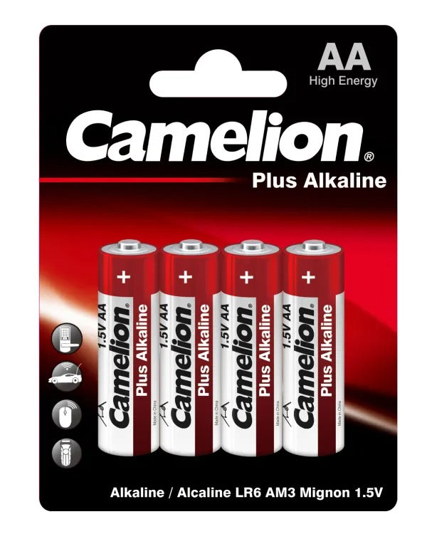 Camelion plus alkaline Red Color batteries AA4 Price in Pakistan
