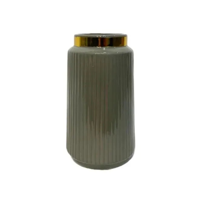 Ceramic Flower Vase Olive Price in Pakistan Main image