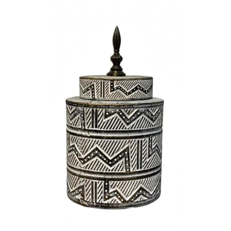 Ceramic Vase Black & White Small Price in Pakistan Main image