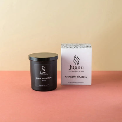 Chandni Raatein Hand Poured Scented Soy Candle (Motia)