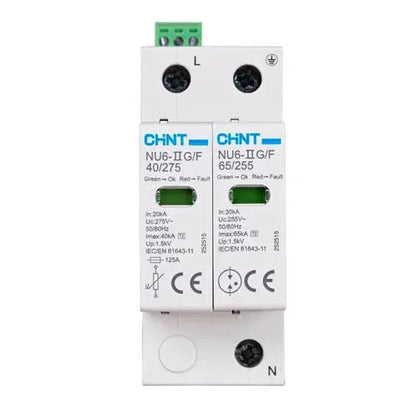 Chint 2 Pole NU6-IIG/F Low-voltage AC Surge Protective Device