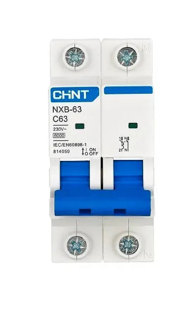 Chint NXB63-C 2 pole 6ka Miniature Circuit Breaker Main image