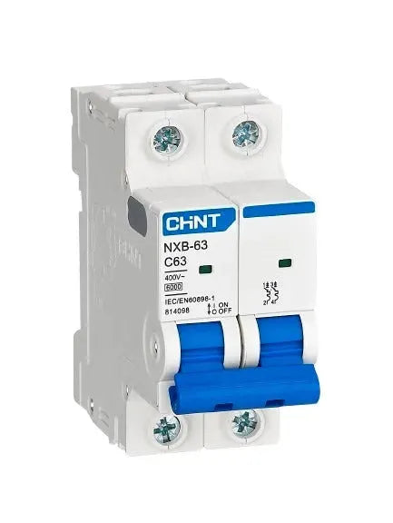 Chint NXB63-C 2 pole 6ka Miniature Circuit Breaker