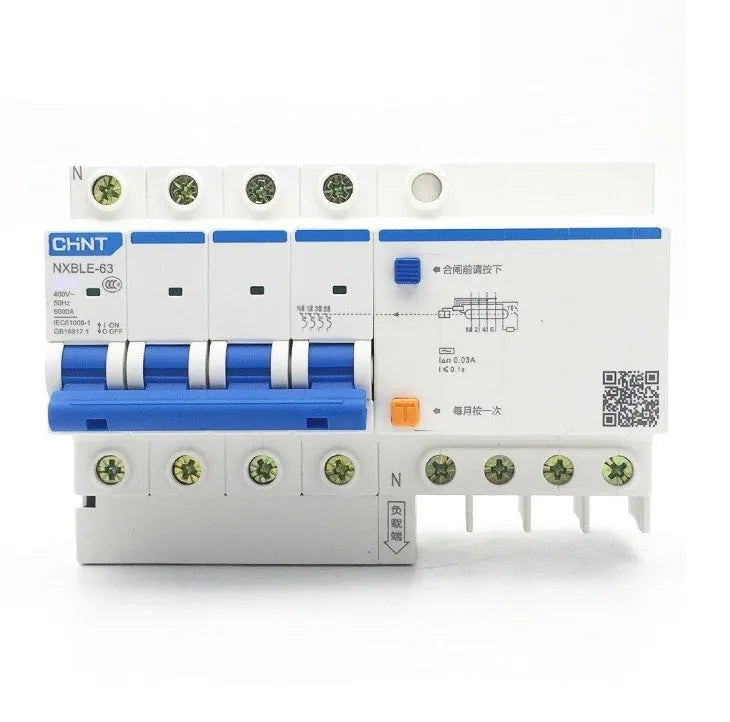 Chint NXBLE 63 4 Pole RCBO Breakers Price in Pakistan Main image